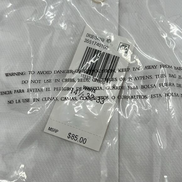 Michael Kors Slim Fit Airsoft Button Front Long Sleeve Shirt - White - S - NWT - Picture 5 of 6